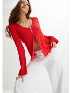 bonprix Úpletový sveter, farba červená