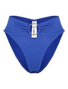 Trendyol Saxe Blue Accessory High Waist High Leg Regular Bikini Bottom