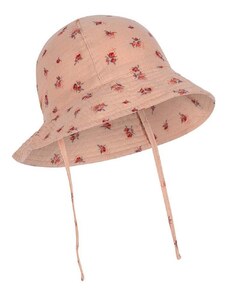 Detský bavlnený klobúk Konges Sløjd ružová farba, bavlnený