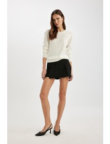 DeFacto Mini šortková sukňa s vysokým pásom