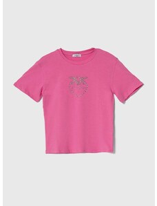 Detské tričko Pinko Up fialová farba