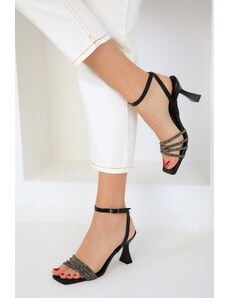 SOHO Čierne dámske klasické topánky na podpätku