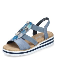 Dámske sandále RIEKER V0207-12 modrá S4