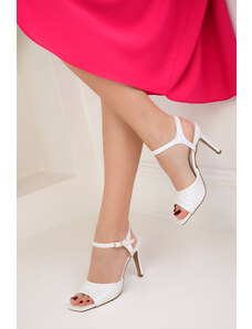 Soho Women's White Classic Heeled Shoes 18904