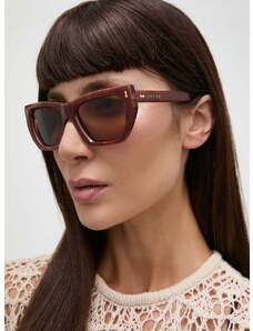 Slnečné okuliare Gucci dámske, ružová farba, GG1520S