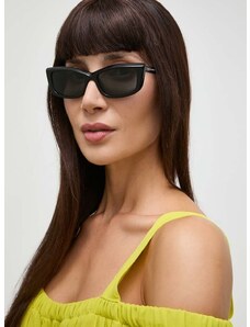 Slnečné okuliare Saint Laurent dámske, čierna farba, SL 658