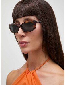 Slnečné okuliare Saint Laurent dámske, hnedá farba, SL 658