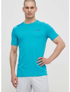 Tréningové tričko Under Armour tyrkysová farba, jednofarebný, 1361683