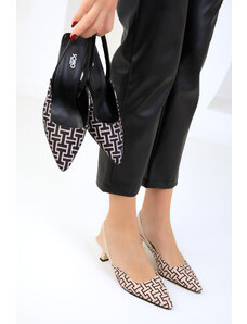 SOHO Béžové dámske klasické topánky na podpätku