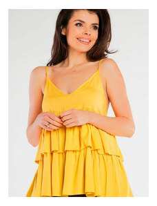 Dámska košeľa awama model 166794 Yellow