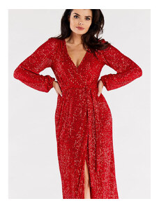 Šaty awama model 174349 Red
