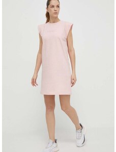 Bavlnené šaty Guess ATHENA ružová farba, mini, oversize, V4GK05 KC641