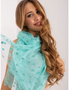 Fashionhunters Dark mint women's scarf with viscose