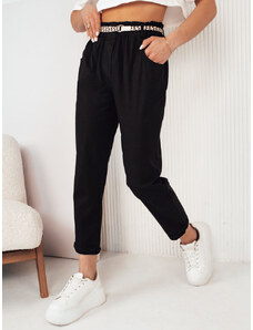 ERLON Women's Fabric Trousers - Black Dstreet