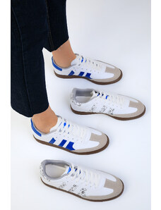 Soho White-Blue Unisex Sneakers 18952