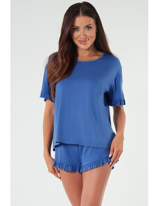 Italian Fashion Dámske pyžamo krátke Styl nebesky modré, Farba nebesky modrá