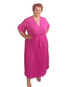 Taliansko Šaty pre moletky s plísovanou sukňou - ružové