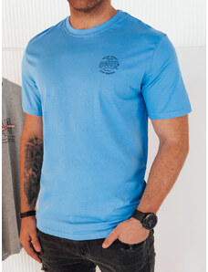 Pánske tričko s potlačou, svetlomodré Dstreet RX5417