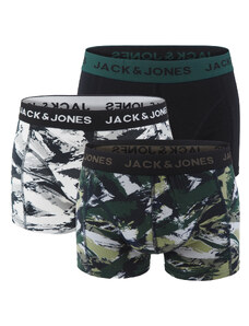 JACK & JONES - boxerky 3PACK Jaceffect camo color z organickej bavlny - limitovaná edícia