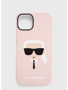 Puzdro na mobil Karl Lagerfeld Iphone 14 6,1" ružová farba
