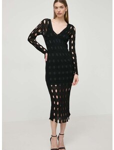Šaty Pinko čierna farba, maxi, priliehavá, 103470 A1UN