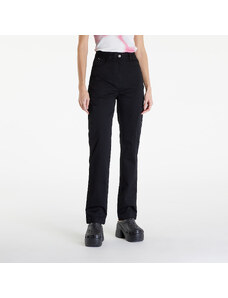 Dámske cargo pants Calvin Klein Jeans Woven Label High Rise Straight Pant Black