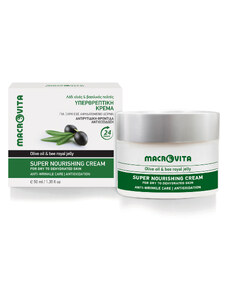 Olive oil - Macrovita Macrovita Olive Oil Super nourishing cream - dry to dehydrated skin - Super výživný krém pre suchú a dehydrovanú pokožku 50 ml