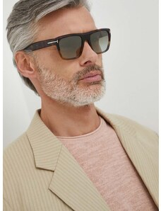 Slnečné okuliare Tom Ford pánske, hnedá farba, FT1077_5555G