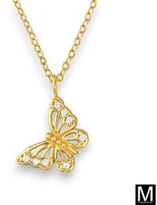 Pozlátený náhrdelník "Motýľ"