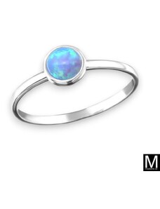 Strieborný prsteň "Modrý Opál"