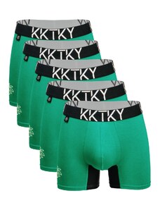 Pánske boxerky KKTKY Trunks Pokušenie Hada Zelené 5pack výhodné balenie