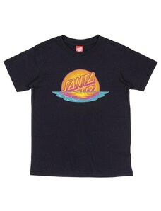 tričko SANTA CRUZ - Youth Sunrise Dot Front T-Shirt Black (BLACK) veľkosť: 12-14