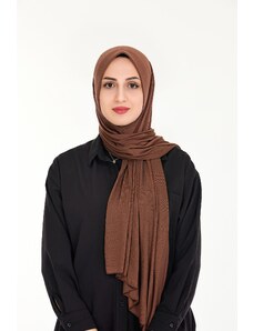 Sensu Hidžáb praktický hotový česaný bavlnený šál na zacvaknutie