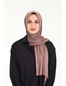 Sensu Hidžáb praktický hotový česaný bavlnený šál na zacvaknutie