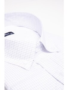 Tudors Nadrozmerná pruhovaná biela pánska košeľa nadmernej veľkosti