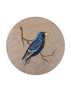 BeWooden Drevená dekorácia Thrushbird Wooden Image