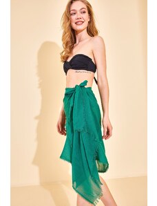 XHAN Pareo - Zelená - Plážové oblečenie