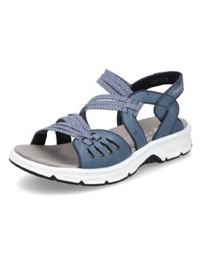 Dámske sandále RIEKER V9871-14 modrá S4