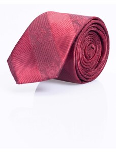 Tudors Červená pánska kravata s jemným vzorom