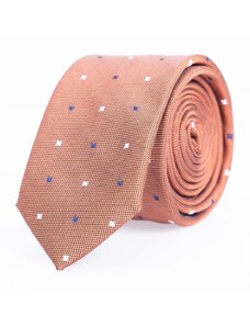 Tudors Horčicová pánska kravata s jemným vzorom