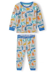 Minoti Chlapčenské pyžamo, Minoti, 15pj 4, sivé