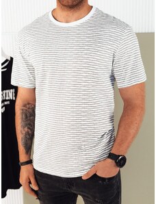 Dstreet Trendy biele tričko so vzorom