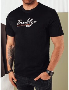 Dstreet Trendy čierne tričko s výrazným nápisom