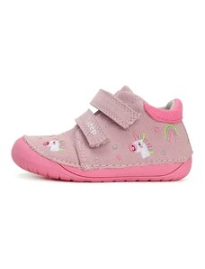 Detské dievčenské plátené topánky Barefoot D.D.Step Pink C070-41709C