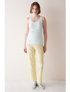 Penti Pyžamová súprava limonádových žltých nohavíc