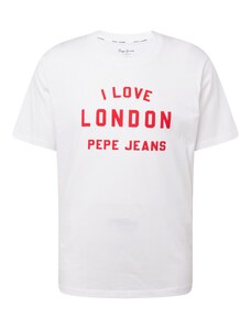 Pepe Jeans Tričko červená / biela