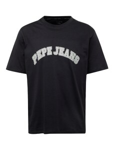 Pepe Jeans Tričko 'CLEMENT' sivá / čierna / biela