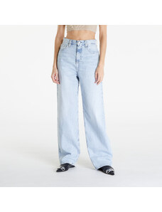 Dámske džínsy Calvin Klein Jeans High Rise Relaxed Coated Jeans Denim Light