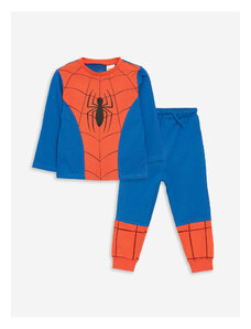 LC Waikiki Súprava 2 chlapčenských tričiek a teplákov s potlačou Spiderman na výstrihu
