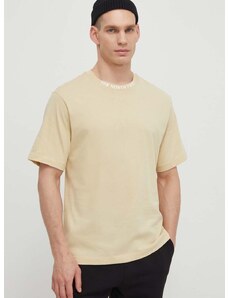 Bavlnené tričko The North Face pánske, béžová farba, s potlačou, NF0A87DD3X41